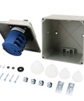 Rugged Rotary Cam Changeover Switch With Exterior Box 40A 12 Terminals 2 Pole Four Positions 0 1 2 3 Latching IP65 Waterproof AC 660V