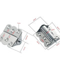 Stainless Steel Butterfly Hinge With Auto Closing Flush Mount Rustproof Spring Cabinet Door Window Hardware Built To Last