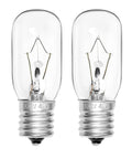 Two Pack 40W Microwave Light Bulbs WB36X10003 130V E17 Base Warm White Replacement For GE LG Frigidaire Kenmore Universal