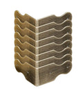 Kick Up Your Crafts With These Top Tier Solid Brass Corner Guards In Sweet Antique Bronze Finish 8 Piece Kit stack of corner guards for furniture repair