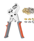 Rugged Grommet Kit For DIY Projects Three Eighths Inch 500 Eyelets And Grommets Pack No Pre Drill Required tool with eyelets