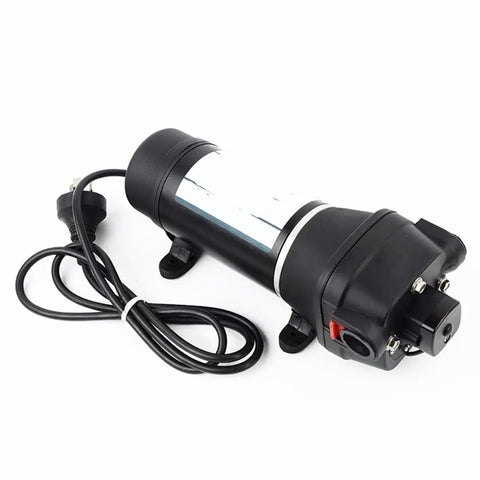 Compact Mini Diaphragm Pressurized Electric Water Pump For Rv Camper Boat And Sink Plumbing Use Low Voltage Ac 110v/220v 40 Psi High Head Up To 25 Meters With Overheat Protection Safe Easy Install No Special Tools Needed