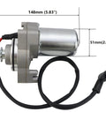 3 Bolt Starter Motor With Solenoid Relay And CDI For 50cc 70cc 90cc 100cc 110cc 125cc ATVs Dirt Bikes, dimensions shown