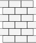 Premium Thicker Design Peel And Stick Tile For Kitchen Backsplash With 2mm To 2.5mm Thickness, 3X Stronger Adhesive in white.