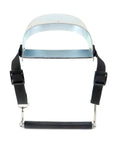 Heavy Duty Steel Toe Guard Metatarsal Guard Set With Adjustable Straps for Universal Fit in Work Boots, Front View
