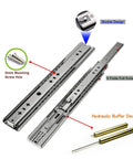 Soft Close Drawer Slides 30 Inch Heavy Duty Self Closing Cabinet Drawer Runners With 3 Fold Full Extension Ball Bearing Slides Detachable