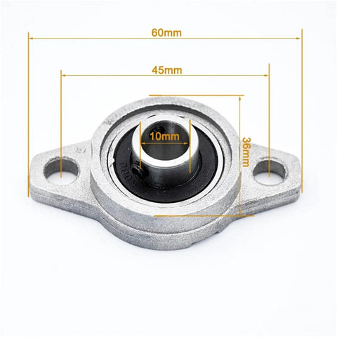 Badass 10mm Zinc Alloy Pillow Block Bearings With Housing 10 Pack Ultra Durable Chrome Steel Balls Run Sick Smooth Low Noise Self Aligning Fits Any Shaft Great For Garage Shop Projects Reliability And Heavy Duty Strength Guaranteed, 10mm mount