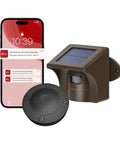 Solar Powered Driveway Alarm System With 2.4G Wi-Fi Real Time App Alerts Push Notifications Outdoor Motion Sensor