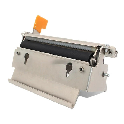 Top Tier Peel Assembly Kit for Industrial Thermal Printers, stainless steel unit with roller for smooth label release.