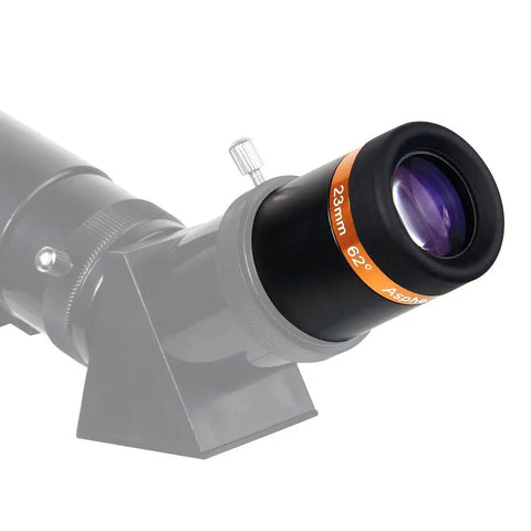 Close-up of 23mm eyepiece from 4mm 10mm 23mm Telescope Eyepiece Set With Fully Coated Optics, 62 Degree Wide Field Of View, 1.25 Inch Barrel