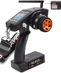 5 Channel RC Transmitter With Gyro Receiver R6FG 2.4GHz, Memory For 30 Models, Customizable CH3-CH5, Easy Setup, Black