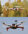 F450 DIY Drone Kit For Beginners And Pros With Frame, Pixhawk Flight Controller, GPS, flying outdoors in autumn scenery