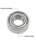 686ZZ deep groove ball bearing, 6x13x5 mm, double shielded carbon steel