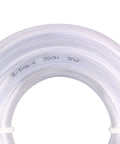 Clear vinyl tubing, PVC, 3/8 in ID, 1/2 in OD, 10 ft length, coiled
