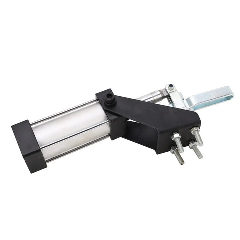 Straight Up Heavy Duty Pneumatic Toggle Clamp Featuring Slick Quick Release Design For Rock Solid Load Bearing Performance In Industrial Welding And Precision Mold Making Workspaces