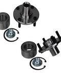 2 Pack Front Wheel Bearing And Hub Assembly For Ford Focus 2000 To 2011 Front Position With 4 Lug Bolts M12x1.5 Replacement Ready To Roll Durable OE Style Fit