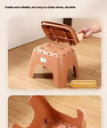 Thickened Plastic Backrest Garden Stool With Anti Slip Base Durable PP Material showing detachable back support and base.