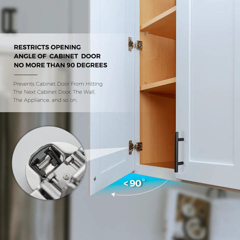 Keep Your Cabinets Chill And Slam Free With These Reliable Soft Close Hinge Clips That Lock Doors At A Perfect Angle For Smooth Operation And Zero Door Dings, showing hinge restrictor caps.