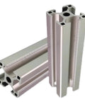 Top Shelf 30By30 CNC Aluminum Extrusion Profile Pair Smooth Linear Rail Mount For 3D Printers And Laser Cutters, showing anodized finish in 30mm x 30mm size.