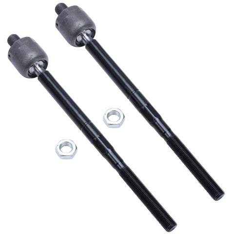 Front Wheel Hub Assembly Kit 12pc For Ford Explorer 2006-2010 Sport Trac Mercury Mountaineer Includes Wheel Bearings Lower Ball Joints Tie Rods Boots Sway Bar Links Replacement inner and outer tie rods shown