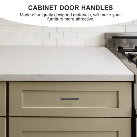 Matte Black Zinc Alloy Cabinet Pulls And Furniture Handles 1 Pair For Wardrobe And Kitchen Cabinets Cupboard Drawer Knobs