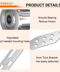 Close-up details of Universal Minibike Chain Tensioner with Roller Bracket Replacement for Coleman CT200U and other models