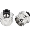 Push To Connect Fittings Pro Grade For Pneumatic Systems With One Quarter Inch Tube And One Half NPT Male Thread adapter