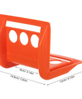 Orange 20 Pack Plastic Flatbed Edge And Corner Protectors For Trucks Heavy Duty Ratchet Strap And Winch Guard with dimensions
