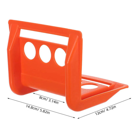 Orange 20 Pack Plastic Flatbed Edge And Corner Protectors For Trucks Heavy Duty Ratchet Strap And Winch Guard with dimensions