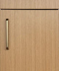Cabinet door with White Oak Rift Wood Veneer Sheet 24x48 Peel And Stick A Grade Veneer Face Ready To Stain Quick Apply 3M Self Adhesive Oak Veneer.