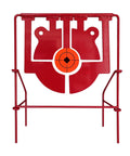 5 In 1 Pellet Gun Target With Auto Reset, Heavy Duty Spinning Gong System For Air Rifles And BB Guns, red steel target
