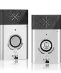 Wireless Intercom Doorbell delivering top tier audio and zero lag signal range, featuring two units for easy communication.