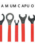 Rock Solid Heavy Duty ER Collet Wrench Set For Precision Machine Tools Includes Sizes ER8 To ER40 Plus ISO And APU Models With Black Oxide Finish For Serious Shop Vibes, showing various wrench designs.