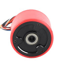 Red 70mm 150W Brushless Hub Motor Wheel with Hall Sensor for Longboard Electric Skateboard, waterproof and dustproof design