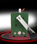 150W Hand Cranked Generator With Dual Direction Crank Portable Dynamo For Off Grid Power Supports External Charging And Solar Panel Charging Up To 2A Output Compact Power Kit For Camping Emergency Prep And Outdoor Adventures, showing green casing and crank handle