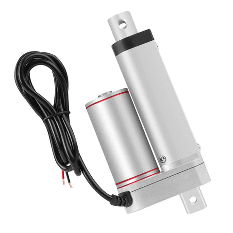 24V DC Linear Actuator Push Rod With 50mm Stroke And 750N Thrust IP54 rated built in limit switch