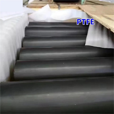 Wide Diameter PTFE Graphite Bar Rod For Your DIY Builds Non Toxic Eco Friendly Plastic Rod OD 40mm Length 100mm Black Color chemical resistant