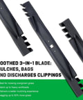46 Inch Mower Blades For Cub Cadet Enduro XT1 XT2 Zero Turn Lawn Tractor Mulching Replacement With Six Star Mounting Pattern