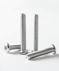 Flat Head Hex Socket Cap Screws Set M5 X 12Mm, 25 Pack, 304 Stainless Steel 18-8 Bright Finish, displaying multiple screws