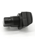 Close-up of a Push Button Latches With Smooth Locking Mechanism, Waterproof Cabinet Door Latch For Camping Trailers And RVs, Tough ABS Build