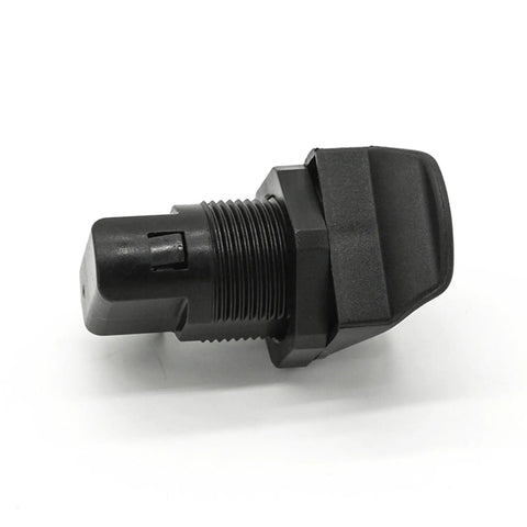 Close-up of a Push Button Latches With Smooth Locking Mechanism, Waterproof Cabinet Door Latch For Camping Trailers And RVs, Tough ABS Build