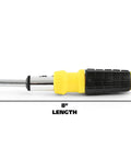 The Ultimate 34 Piece Ratcheting Screwdriver Set With Magnetic Multi Bits, Sae Metric Sockets, Phillips Slotted Torx Hex Heads for All Your Home Repair And Electronics Fixes! 8-inch ratcheting handle