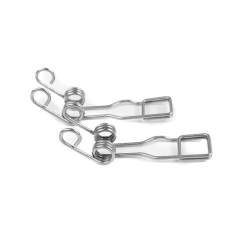 Replacement SmartHitch Torsion Spring Kit For Boss Snow Plow MSC05076 set of 2, silver metal spring components, easy install.