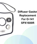 Hayward Super Pump Gasket Seal O Ring Repair Kit For SP2600 1600 2600X shown with O-rings and gaskets, top view