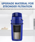 CRF-950Z Pitcher Filter Replacement For PUR PPF951K PPF900Z, blue coconut shell carbon block filter, kitchen background.