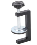 Heavy Duty 4 Piece Woodworking C Clamps Offer Killer Grip And Smooth Turn Adjustment For Straight Up Diy Projects Plus Workshop Job Site Tasks That Demand Reliable Wood Fixing Power Without Any Sweat Or Setup Hassles At All, showcasing a steel C clamp with a threaded screw and black knob.