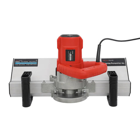 Heavy Duty Badass 1200W Electric Tile Chamfering Machine with red handle and metal base for smooth tile edging.