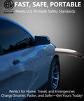 Portable EV Charger 16A 110V To 240V Level 1 And Level 2 NACS And J1772 Compatible Tesla Ready charging car at home