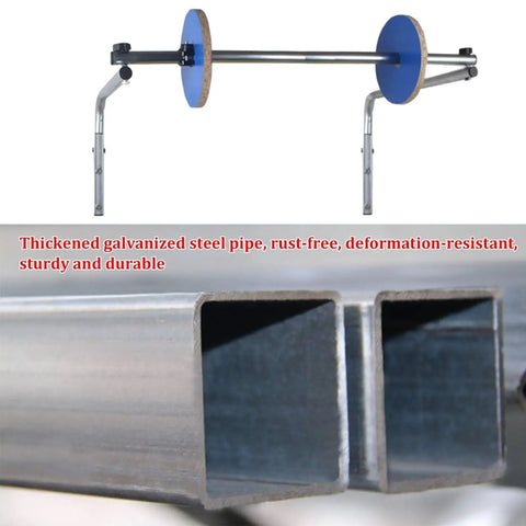 Nail Down Your Packing Routine With This Wall Mounted Bubble Wrap Dispenser, Adjustable Foam Cushioning Roll Holder, Tight Shipping Station Stand That Locks Firmly To Walls, Saves Precious Counter Space While You Crush Daily Shipments, features heavy-duty steel frame and tension rod mount.