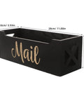 Wood Wall Mount Mail Organizer Keeps Envelopes Bills Letters And Cards Neatly In One Sweet Spot Ideal Home Office Storage